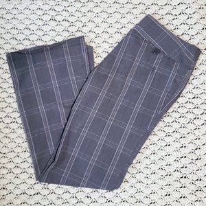 Grey & Light Pink Plaid Pants